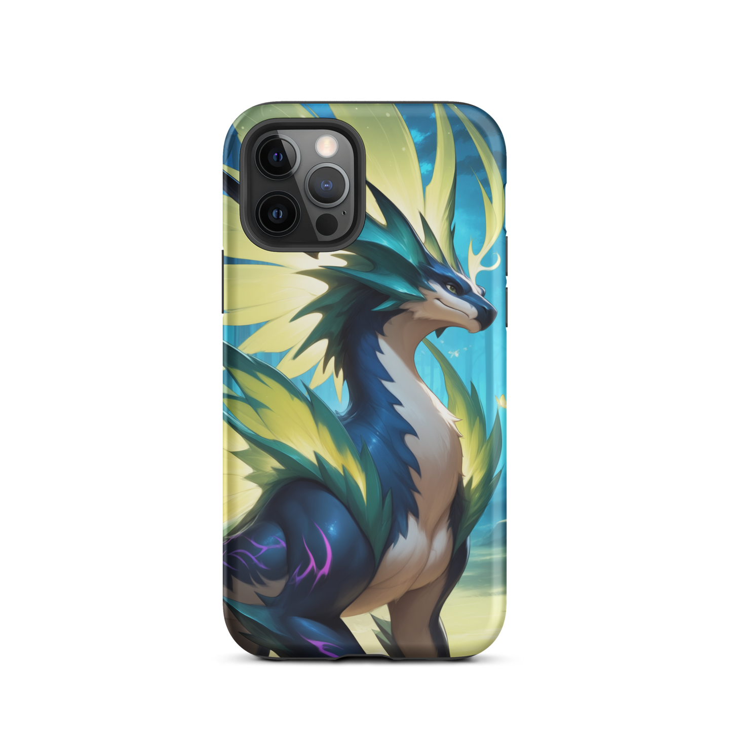 Coque iPhone® Dragon Sylvestre - iPhone 12 Pro - Double Couche Rigide - SoulCase