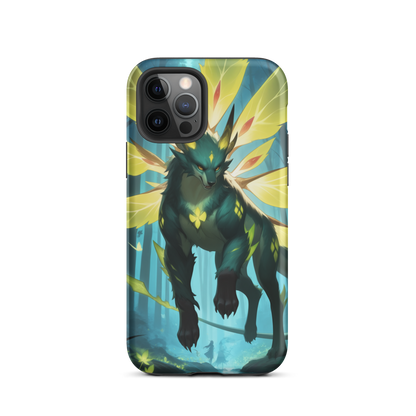 Coque iPhone® Jaguar Papillonnant - iPhone 12 Pro - Double Couche Rigide - SoulCase