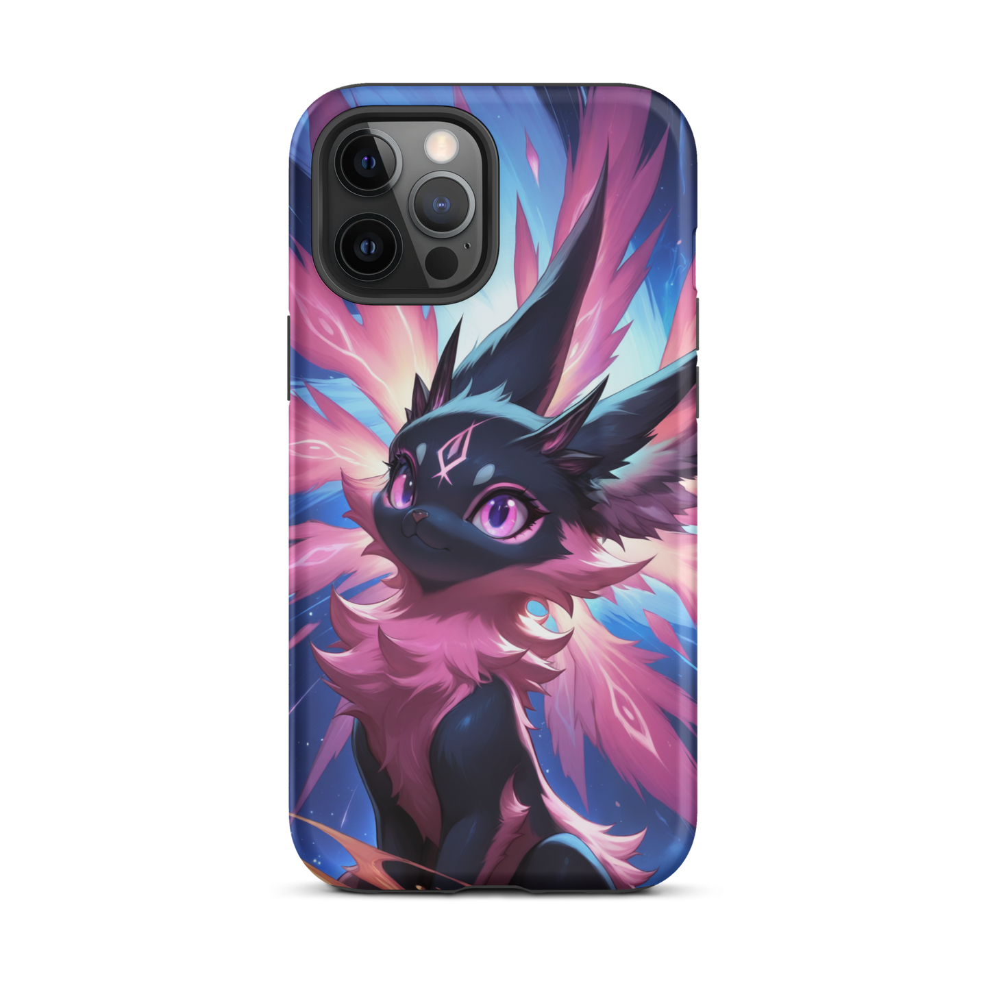 Coque iPhone® chat duveteux - iPhone 12 Pro Max - Double Couche Rigide - SoulCase