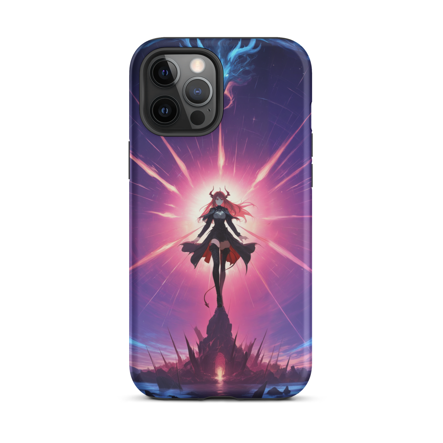 Coque iPhone® princesse ténébreuse - iPhone 12 Pro Max - Double Couche Rigide - SoulCase