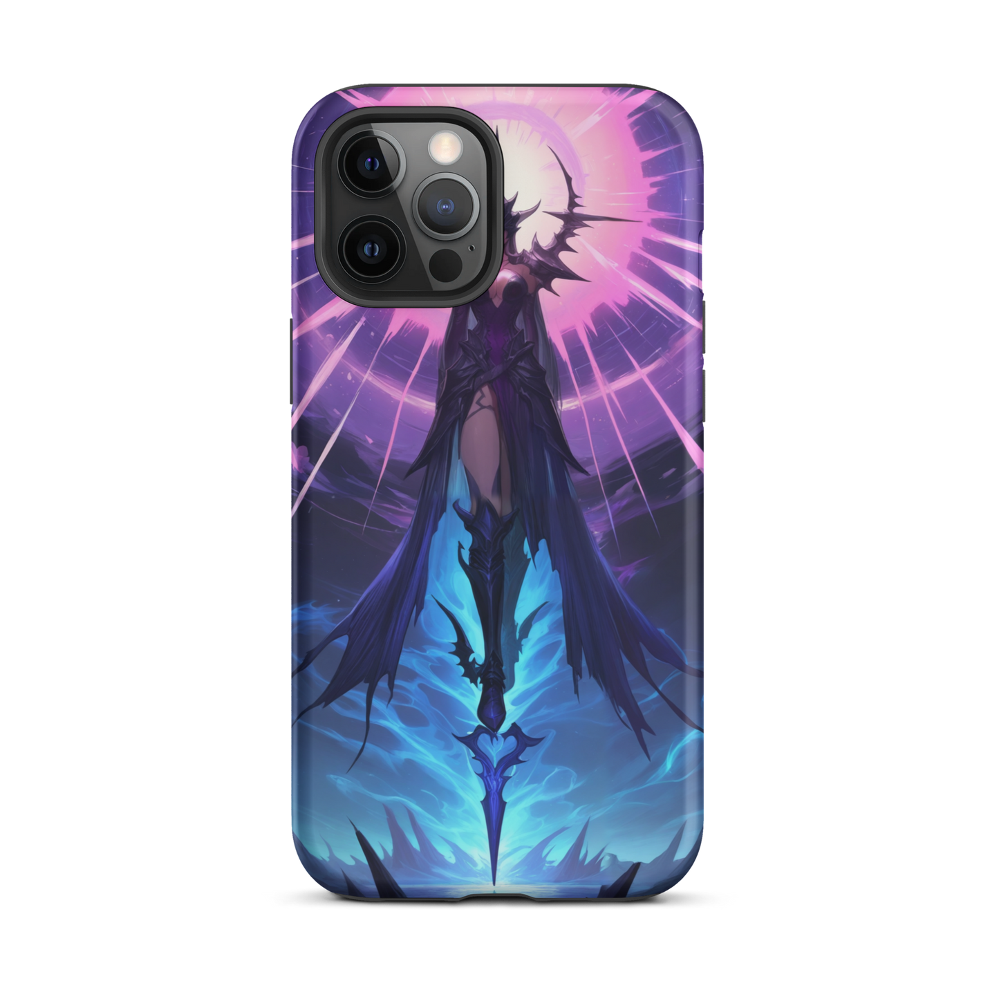 Coque iPhone® seigneur ténébreux - iPhone 12 Pro Max - Double Couche Rigide - SoulCase