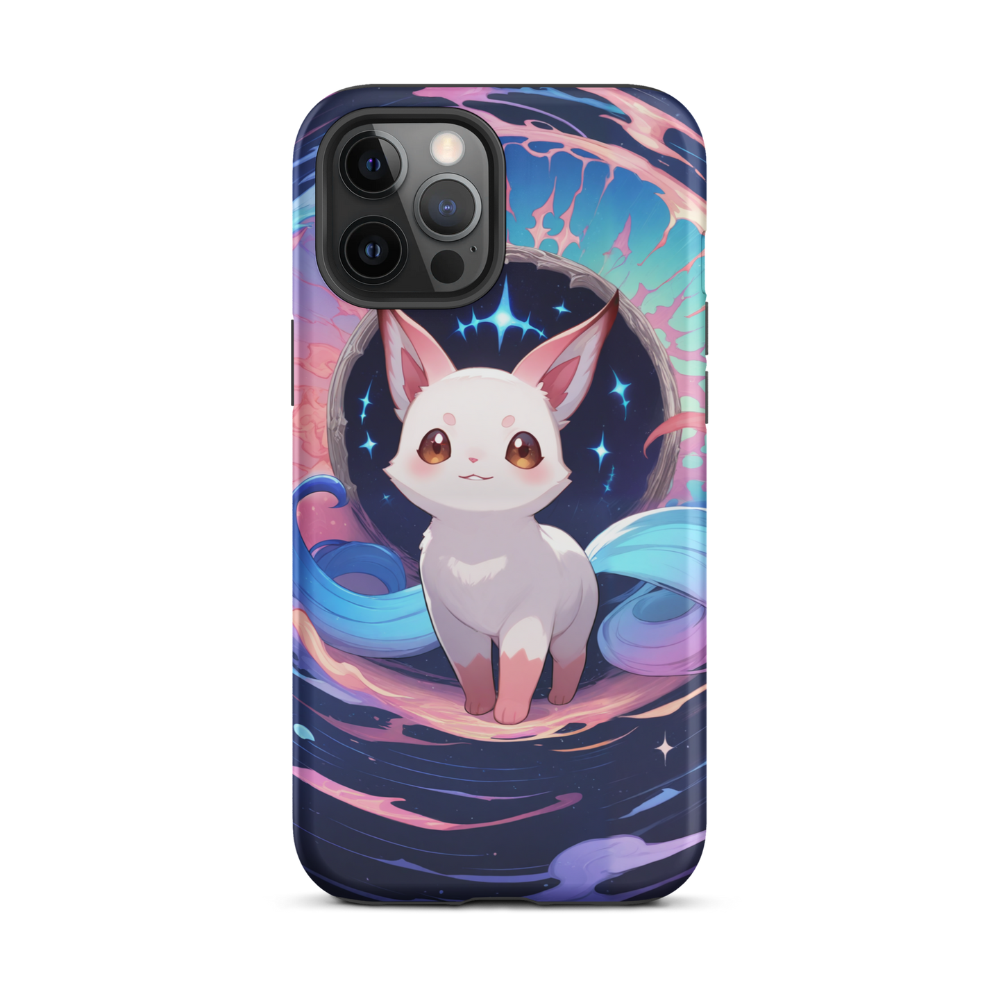 Coque iPhone® chat fantastique - iPhone 12 Pro Max - Double Couche Rigide - SoulCase
