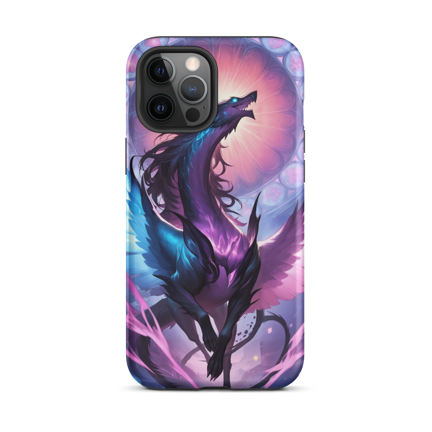 Coque iPhone® dragon ténébreux - iPhone 12 Pro Max - Double Couche Rigide - SoulCase