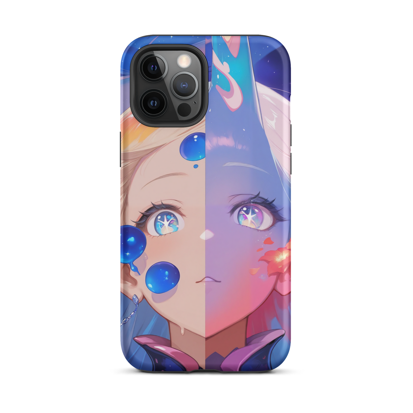 Coque iPhone® fille aqua - iPhone 12 Pro Max - Double Couche Rigide - SoulCase