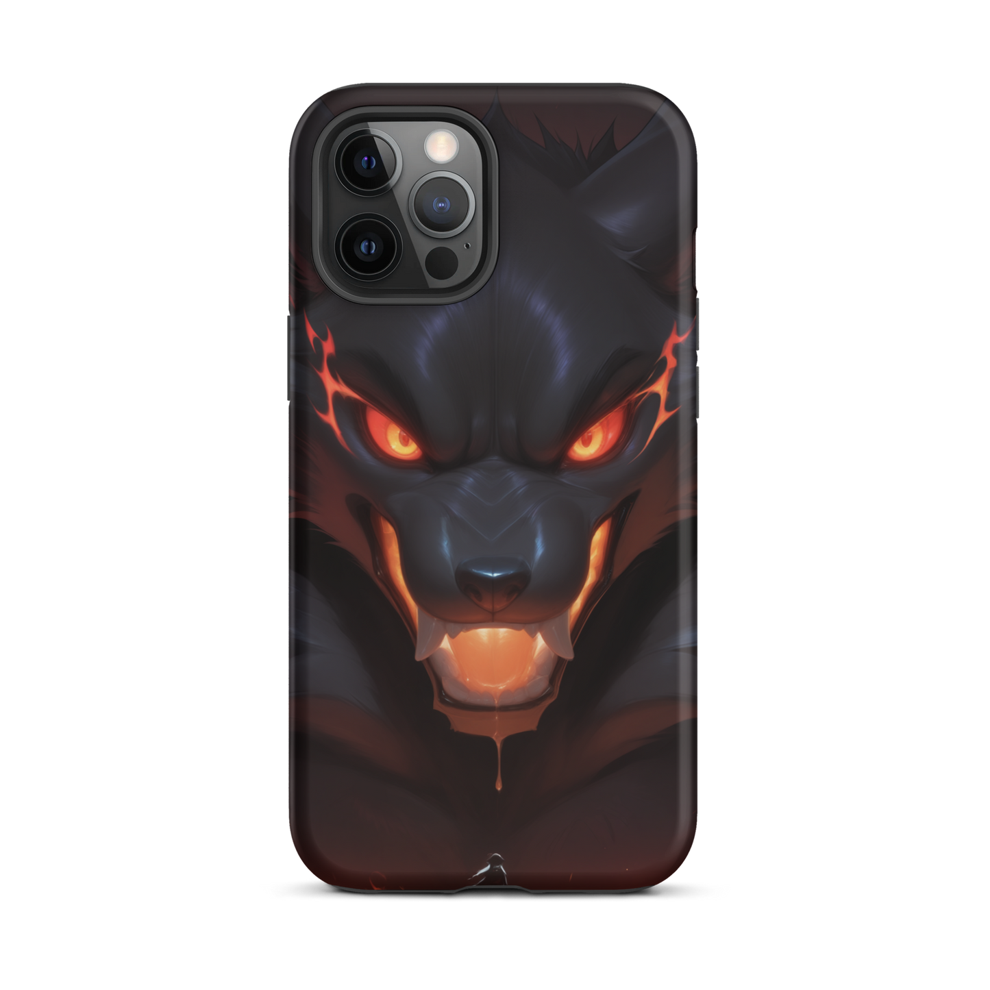 Coque iPhone® cerbère de feu - iPhone 12 Pro Max - Double Couche Rigide - SoulCase