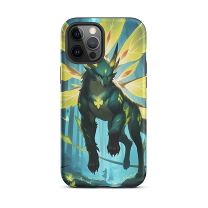 Coque iPhone® Jaguar Papillonnant - iPhone 12 Pro Max - Double Couche Rigide - SoulCase
