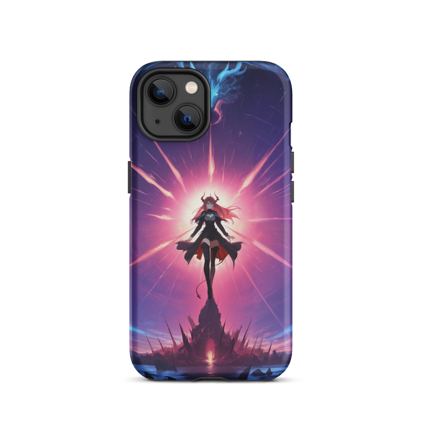 Coque iPhone® princesse ténébreuse - iPhone 13 - Double Couche Rigide - SoulCase