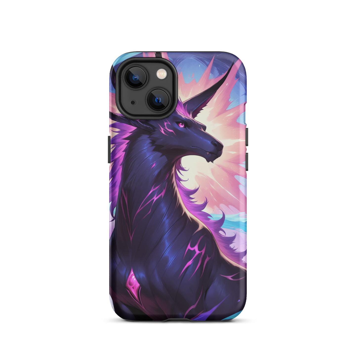Coque iPhone® cheval ténébreux - iPhone 13 - Double Couche Rigide - SoulCase