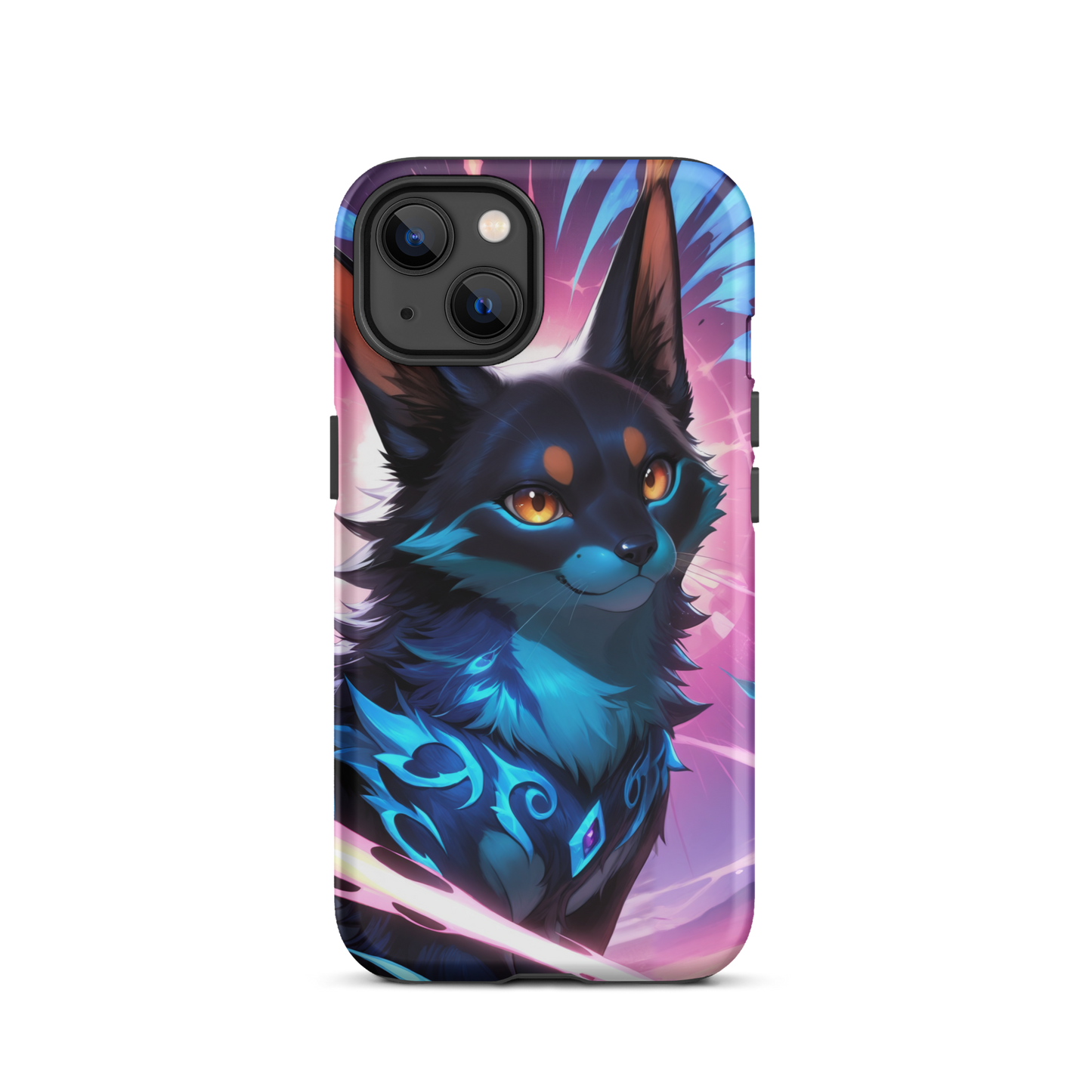 Coque iPhone® chat ténébreux - iPhone 13 - Double Couche Rigide - SoulCase