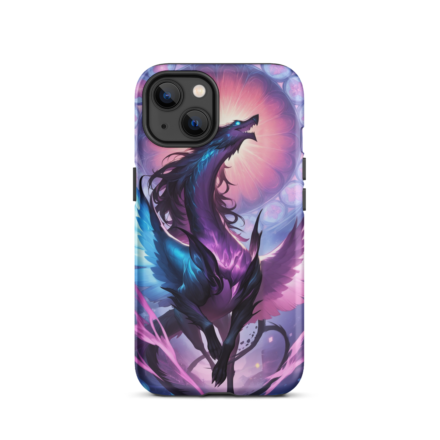 Coque iPhone® dragon ténébreux - iPhone 13 - Double Couche Rigide - SoulCase