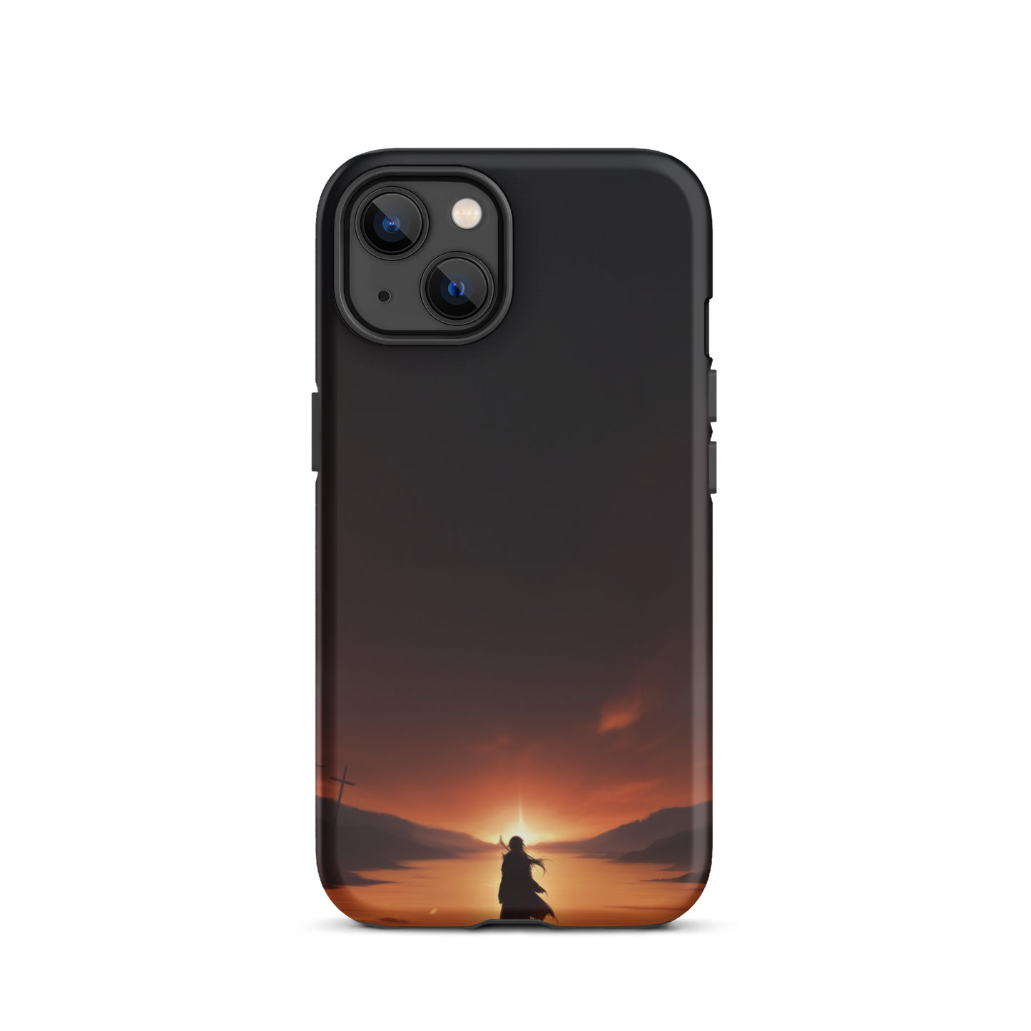 Coque iPhone® couché de soleil sur les enfers - iPhone 13 - Double Couche Rigide - SoulCase