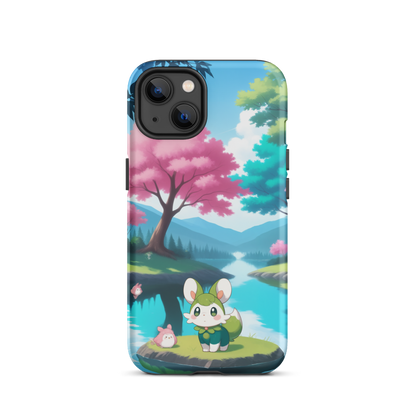 Coque d’iPhone® Adorable Tranquillité - iPhone 13 - Double Couche Rigide - SoulCase