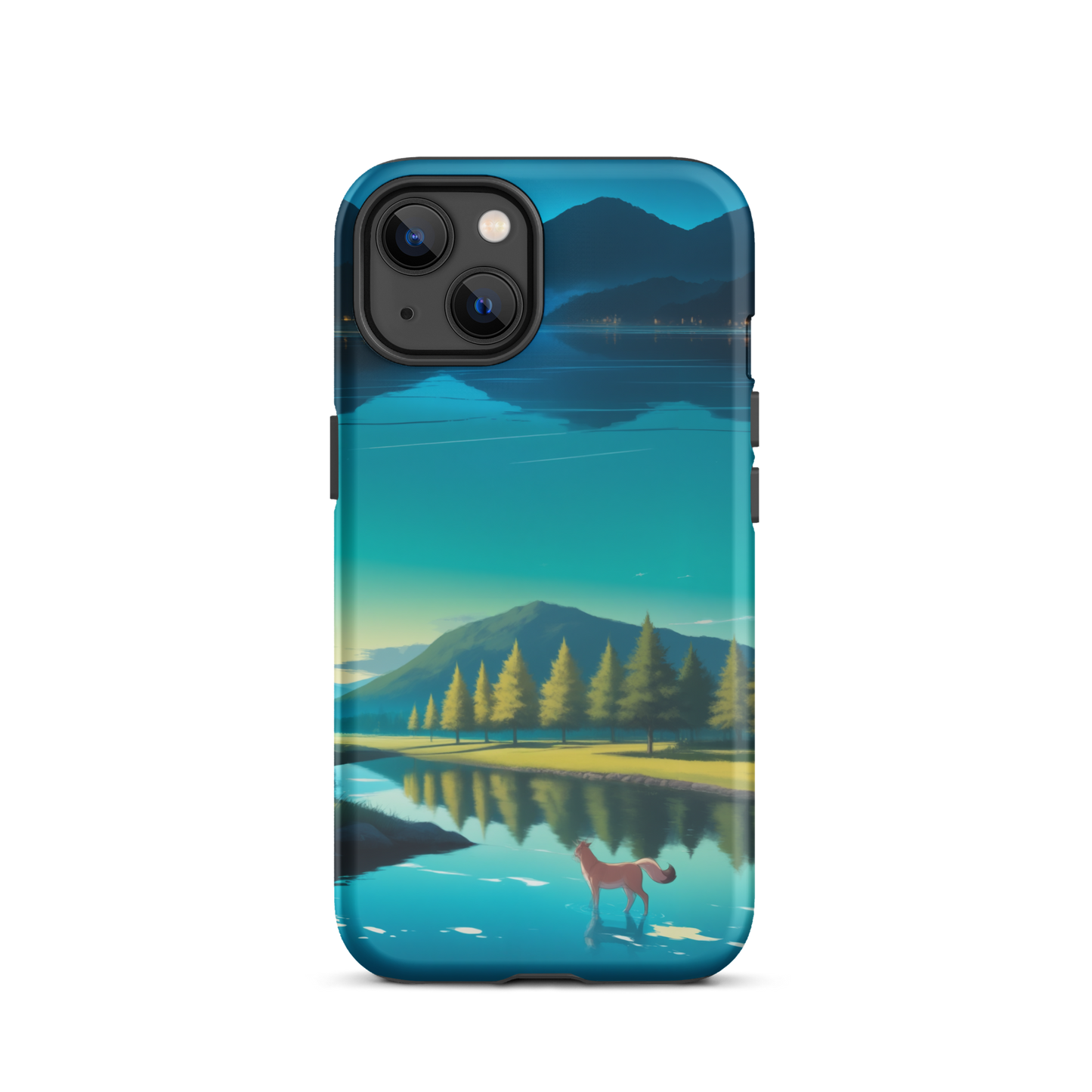 Coque iPhone® Mondes Miroirs - iPhone 13 - Double Couche Rigide - SoulCase