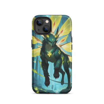 Coque iPhone® Jaguar Papillonnant - iPhone 13 - Double Couche Rigide - SoulCase