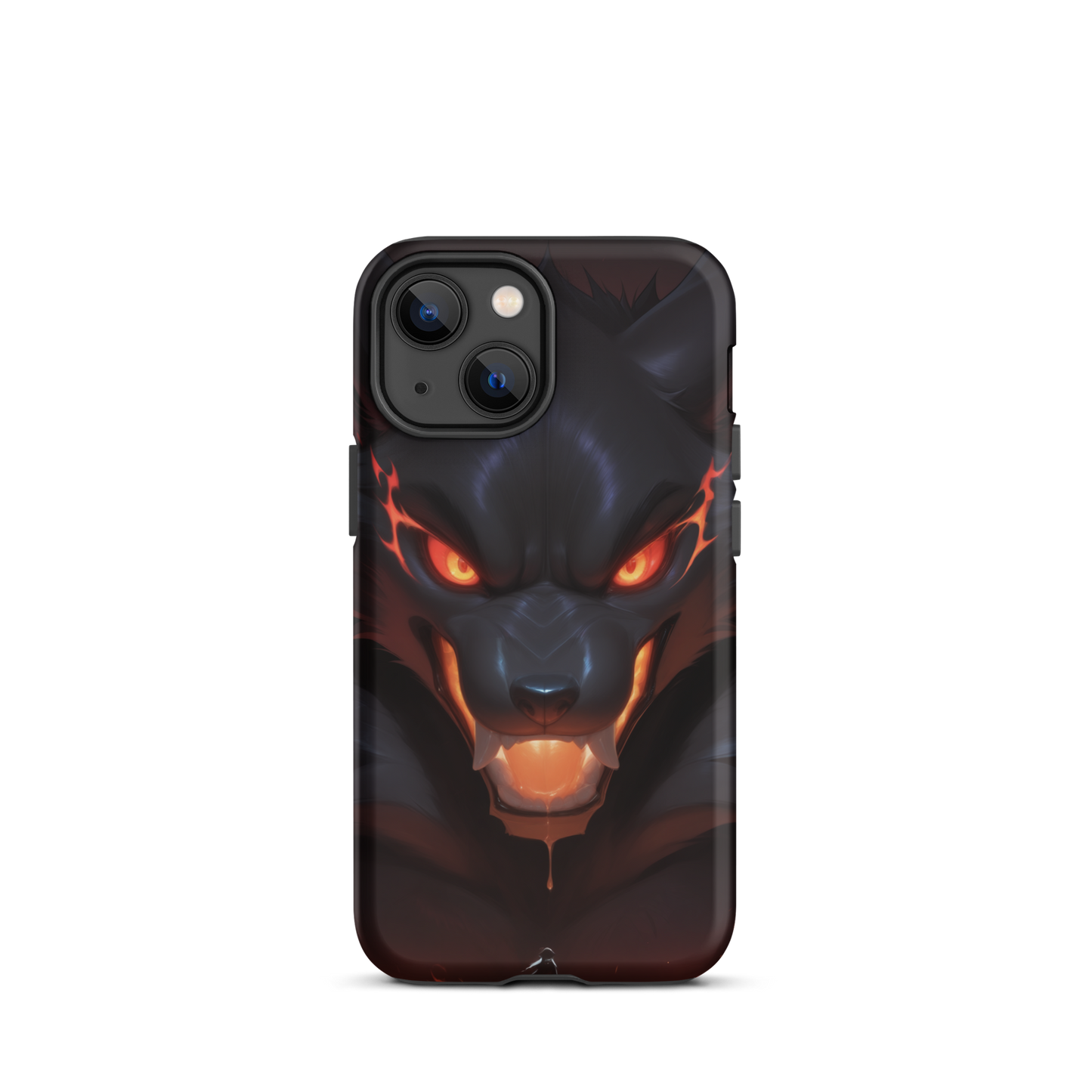Coque iPhone® cerbère de feu - iPhone 13 mini - Double Couche Rigide - SoulCase