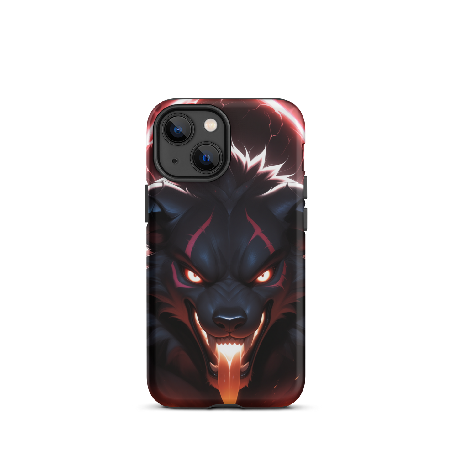 Coque iPhone® cerbère enragé - iPhone 13 mini - Double Couche Rigide - SoulCase