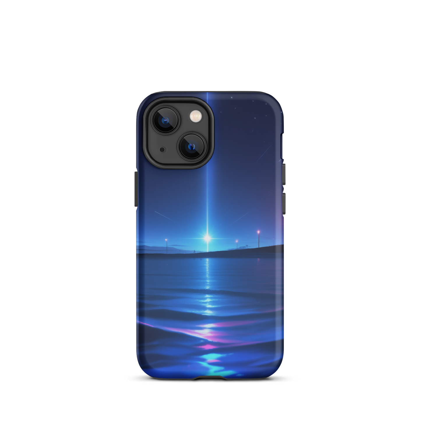 Coque iPhone® sérénité océane - iPhone 13 mini - Double Couche Rigide - SoulCase