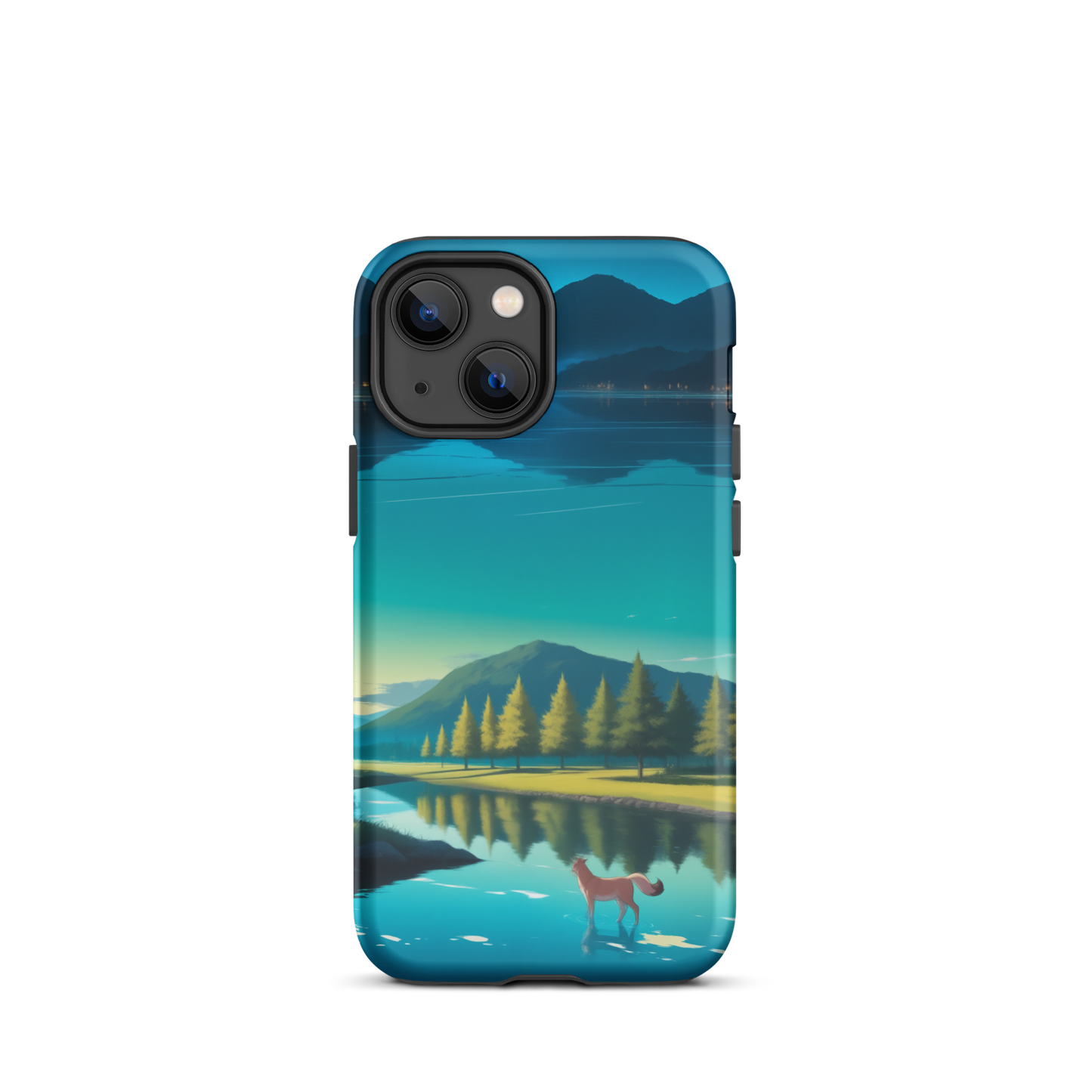 Coque iPhone® Mondes Miroirs - iPhone 13 mini - Double Couche Rigide - SoulCase