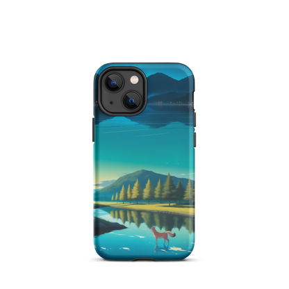 Coque iPhone® Mondes Miroirs - iPhone 13 mini - Double Couche Rigide - SoulCase