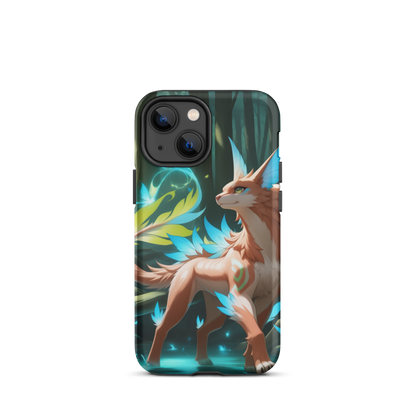 Coque iPhone® Félin de la forêt - iPhone 13 mini - Double Couche Rigide - SoulCase