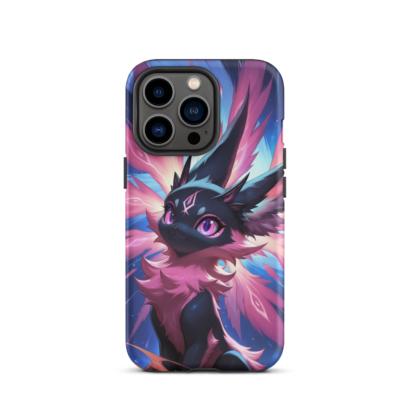 Coque iPhone® chat duveteux - iPhone 13 Pro - Double Couche Rigide - SoulCase