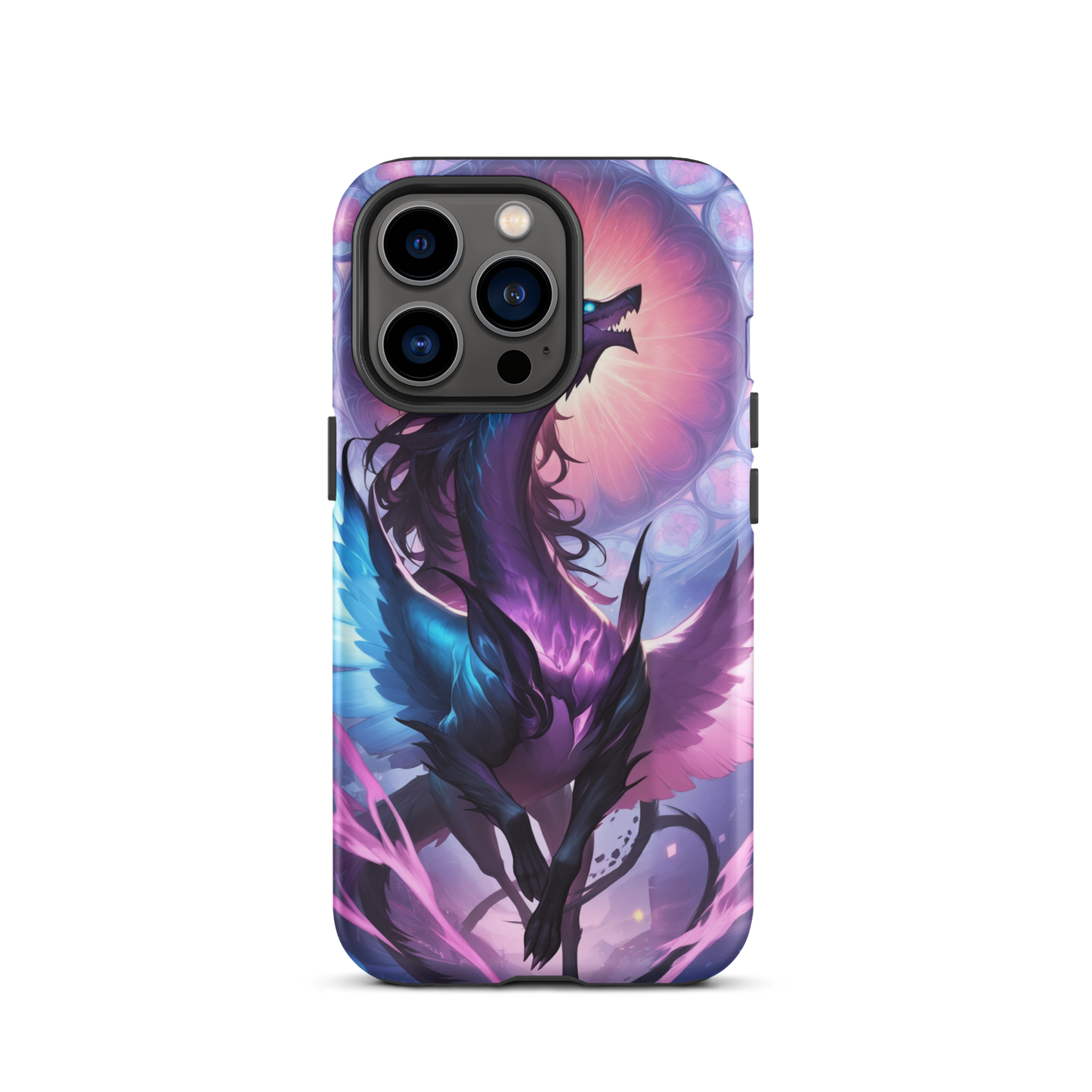 Coque iPhone® dragon ténébreux - iPhone 13 Pro - Double Couche Rigide - SoulCase