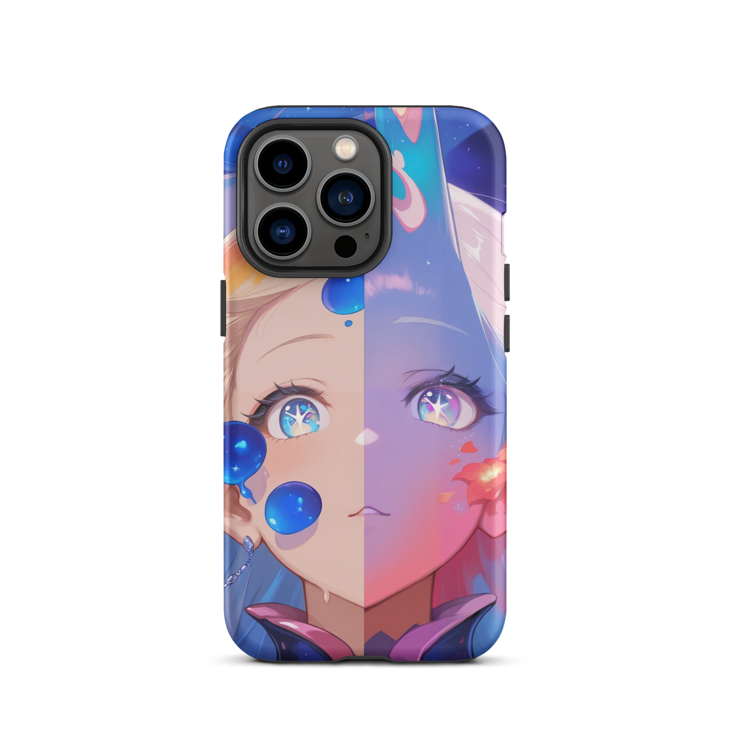 Coque iPhone® fille aqua - iPhone 13 Pro - Double Couche Rigide - SoulCase