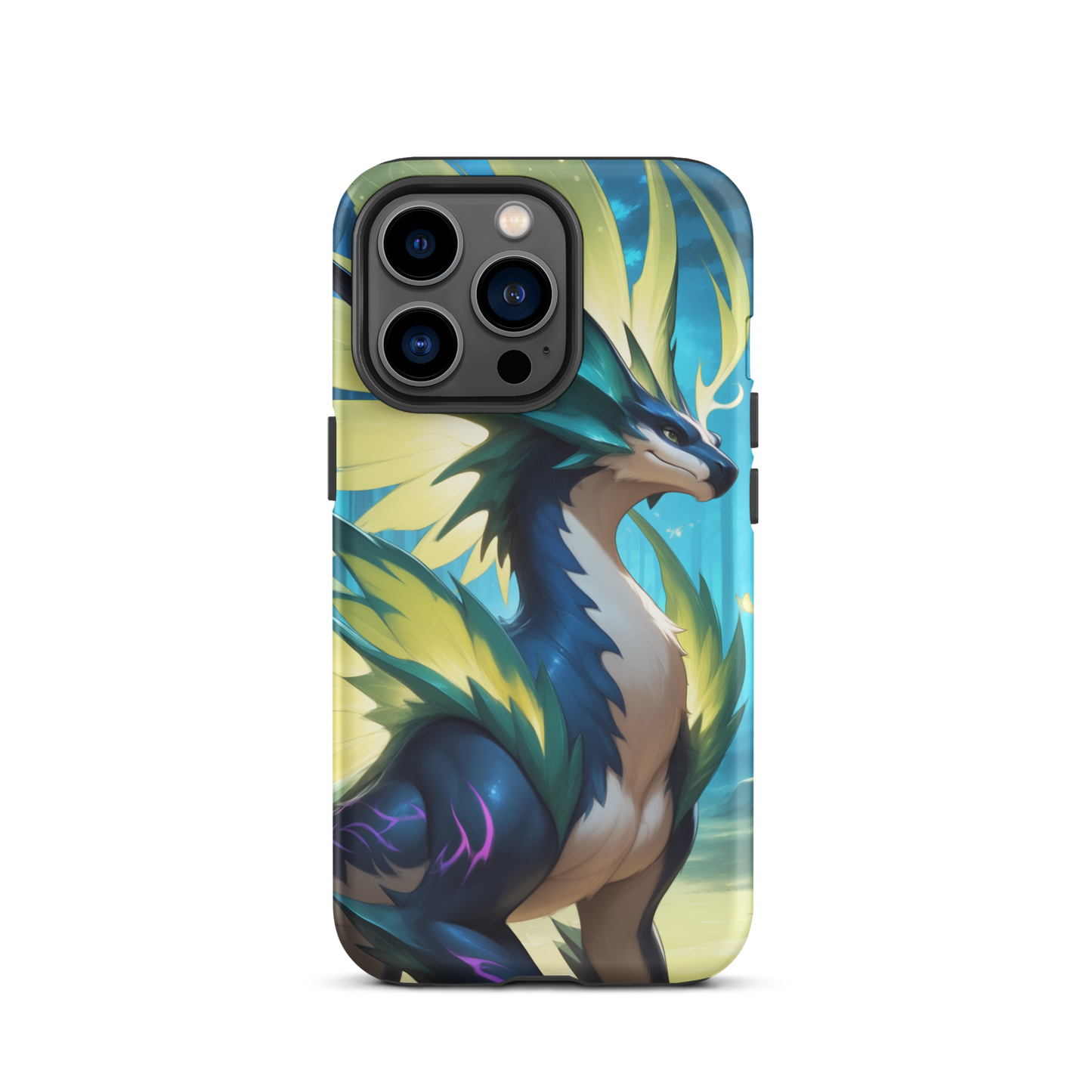 Coque iPhone® Dragon Sylvestre - iPhone 13 Pro - Double Couche Rigide - SoulCase