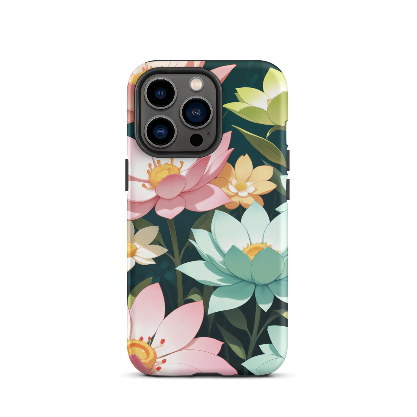 Coque iPhone® Jardin Fleuri - iPhone 13 Pro - Double Couche Rigide - SoulCase