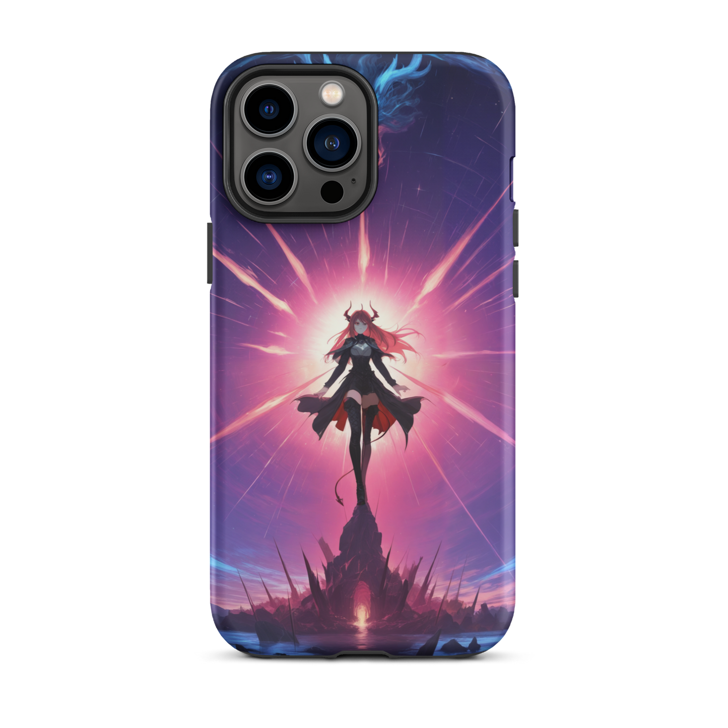 Coque iPhone® princesse ténébreuse - iPhone 13 Pro Max - Double Couche Rigide - SoulCase