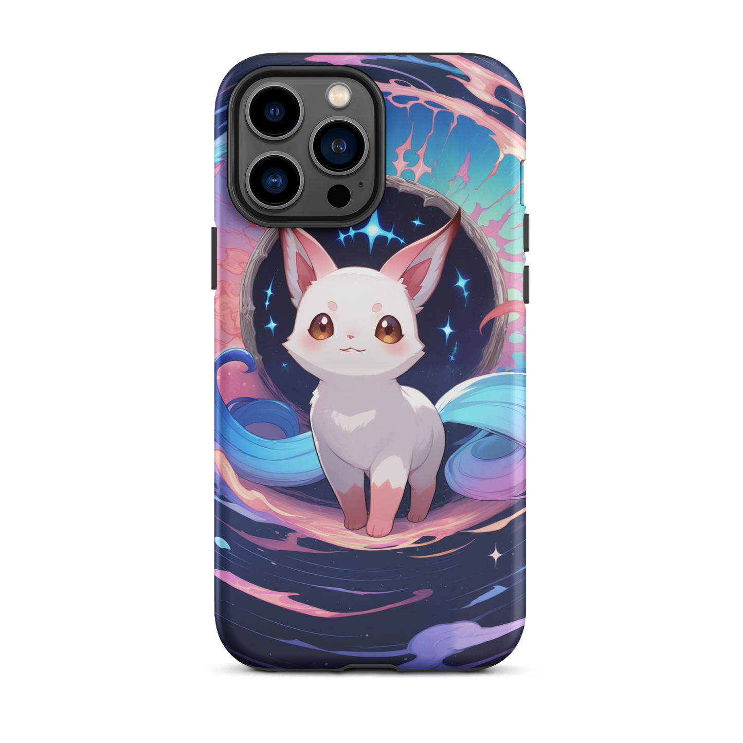 Coque iPhone® chat fantastique - iPhone 13 Pro Max - Double Couche Rigide - SoulCase