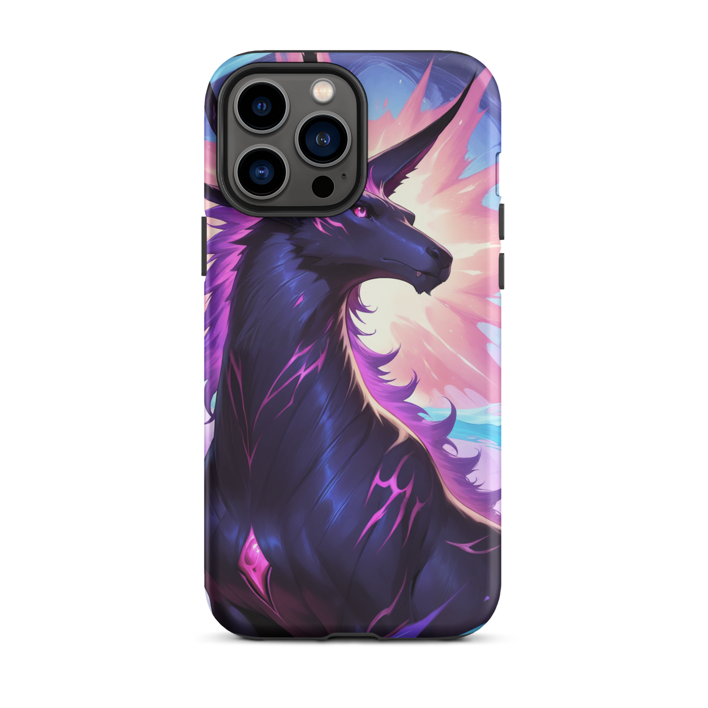 Coque iPhone® cheval ténébreux - iPhone 13 Pro Max - Double Couche Rigide - SoulCase