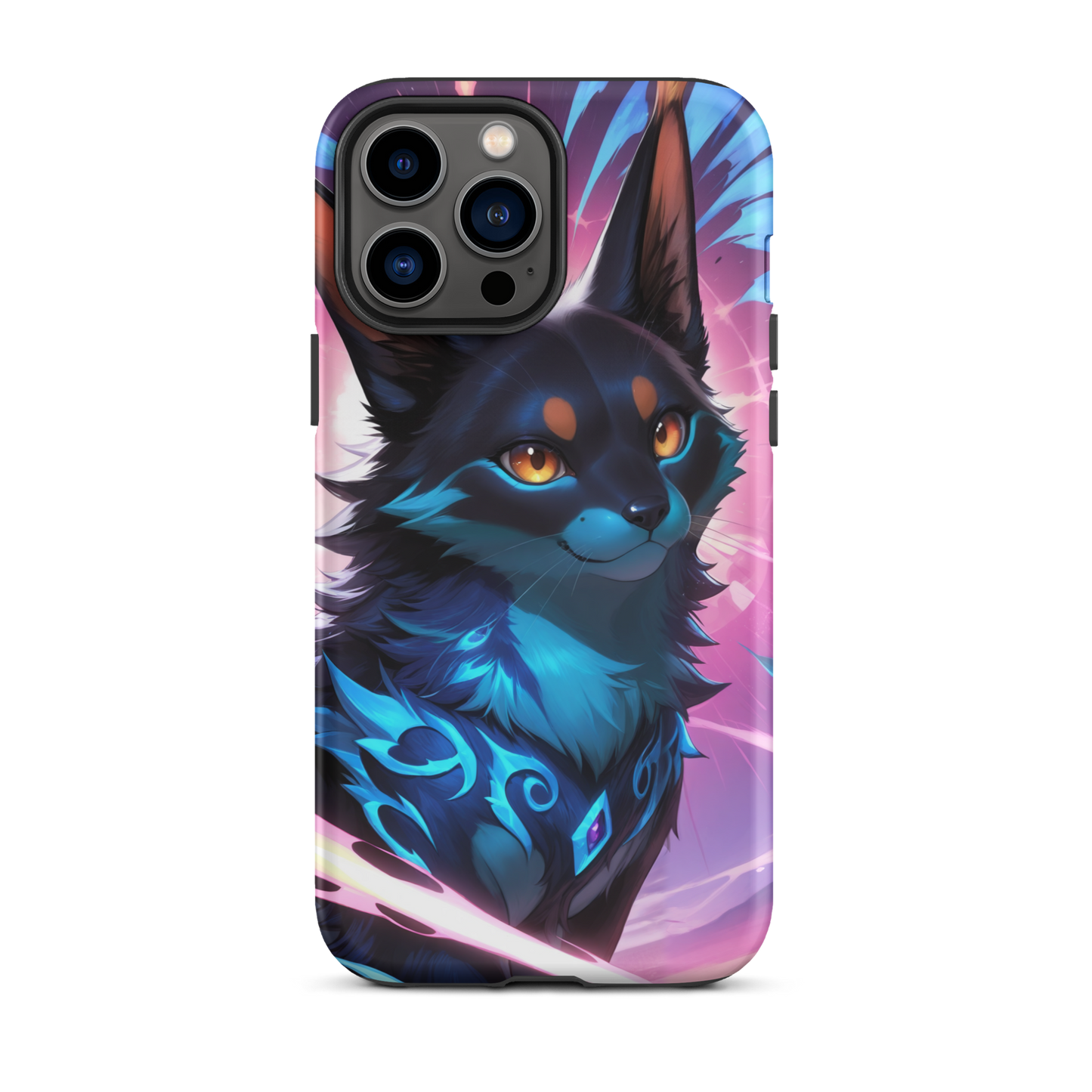Coque iPhone® chat ténébreux - iPhone 13 Pro Max - Double Couche Rigide - SoulCase