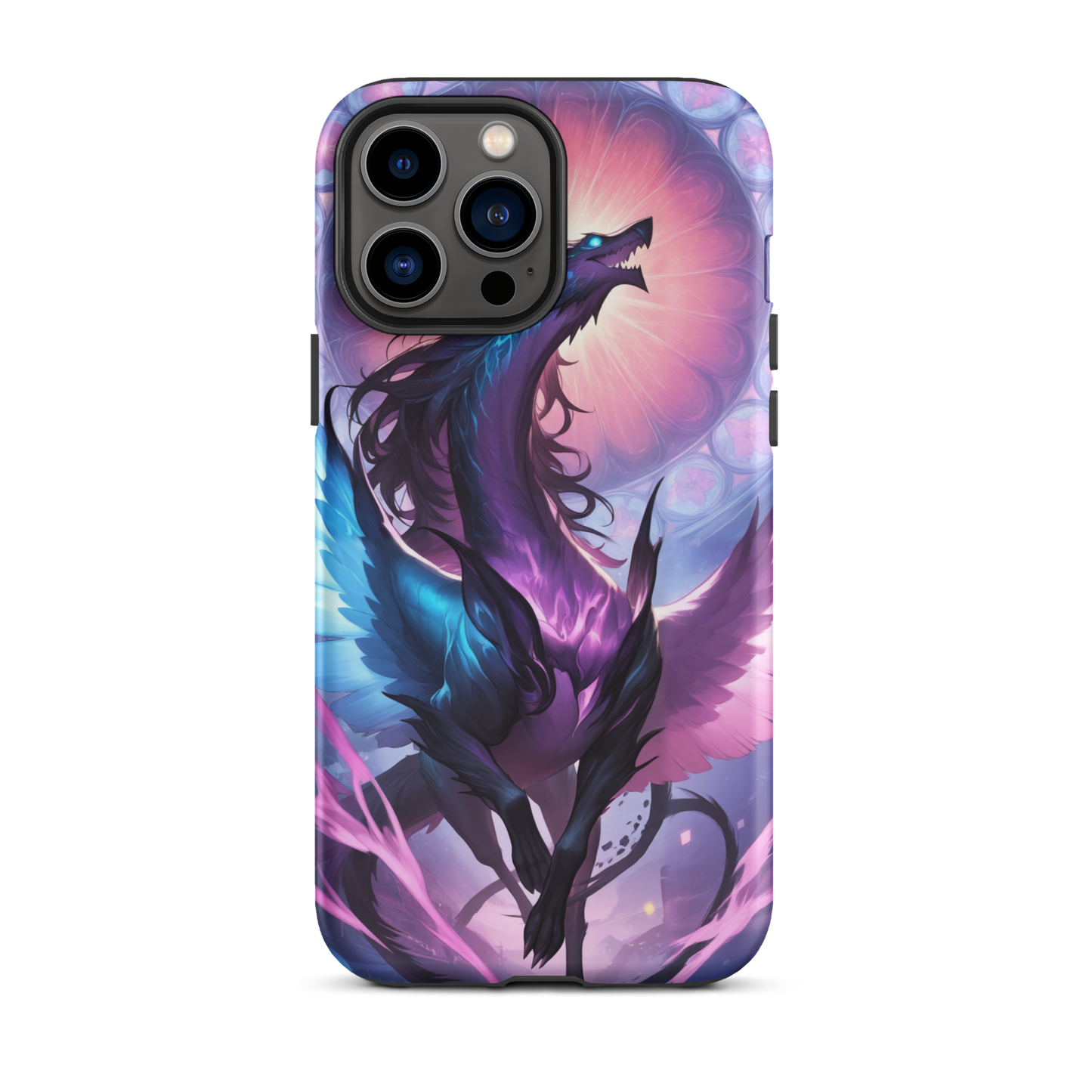 Coque iPhone® dragon ténébreux - iPhone 13 Pro Max - Double Couche Rigide - SoulCase