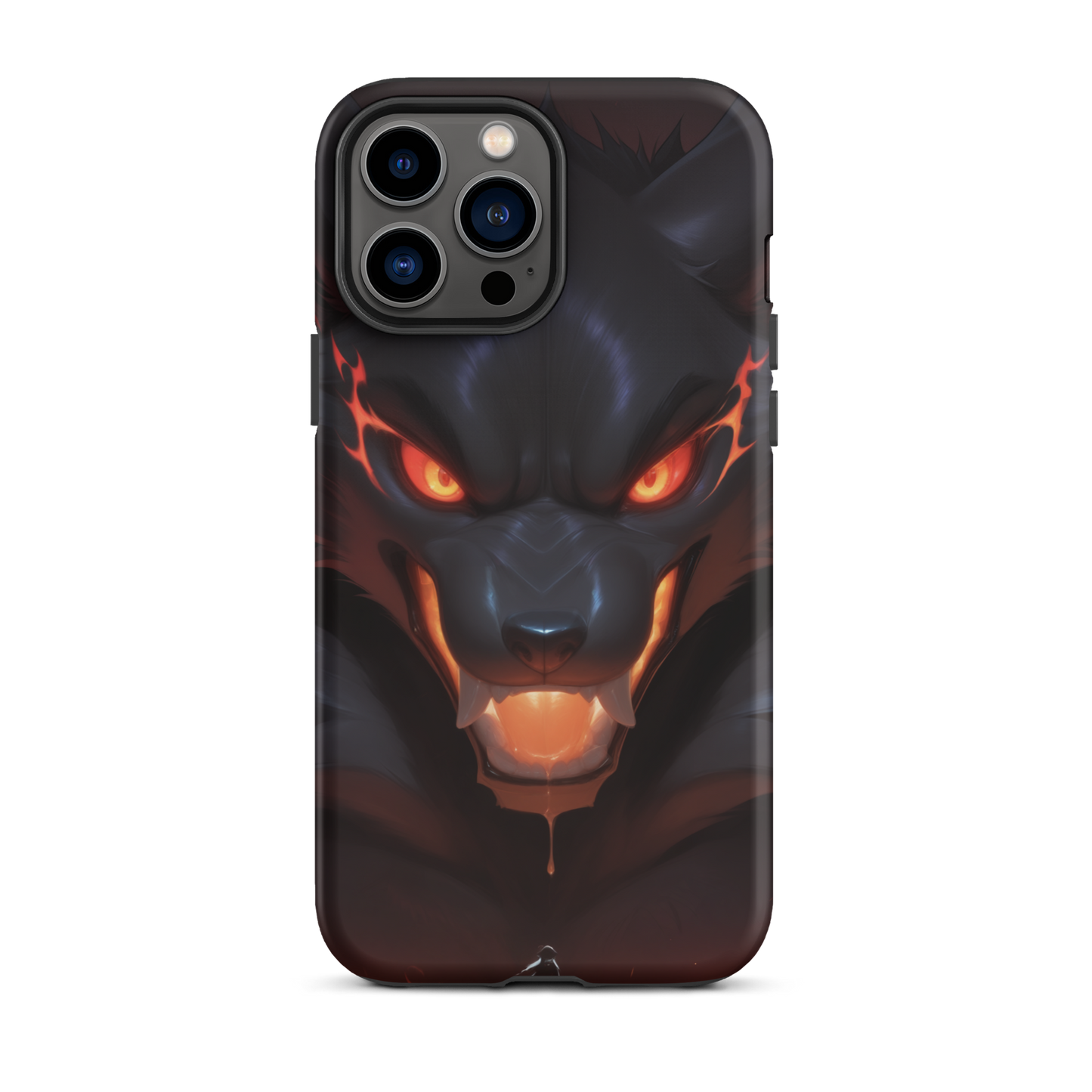 Coque iPhone® cerbère de feu - iPhone 13 Pro Max - Double Couche Rigide - SoulCase