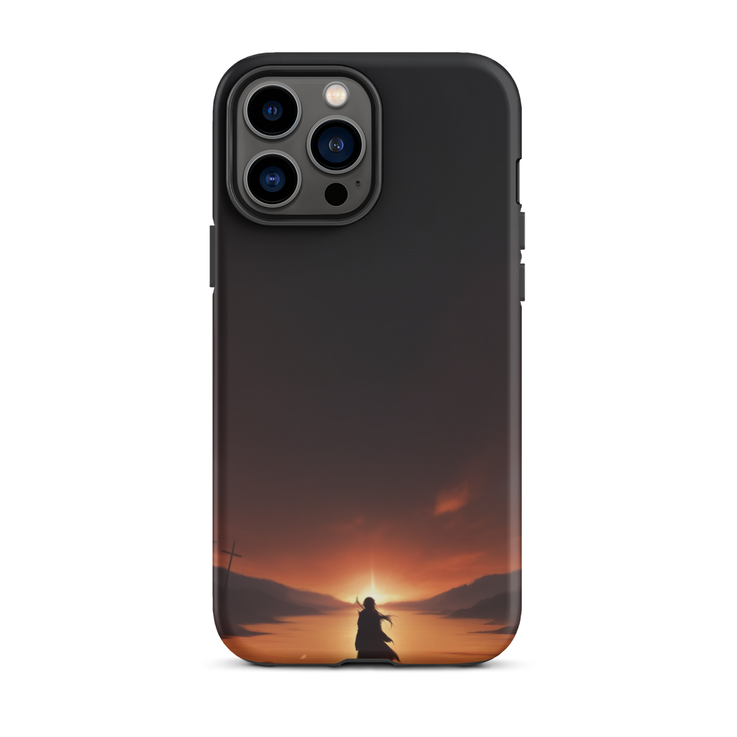 Coque iPhone® couché de soleil sur les enfers - iPhone 13 Pro Max - Double Couche Rigide - SoulCase