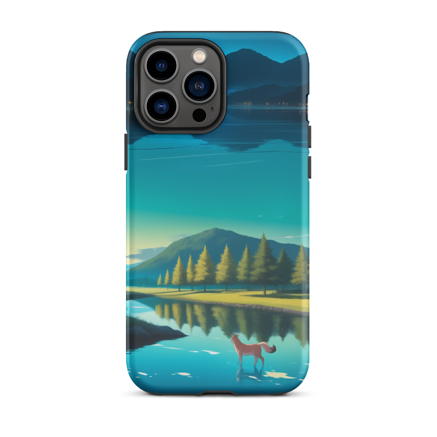 Coque iPhone® Mondes Miroirs - iPhone 13 Pro Max - Double Couche Rigide - SoulCase