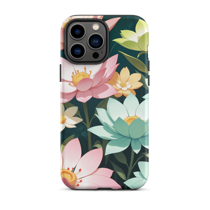 Coque iPhone® Jardin Fleuri - iPhone 13 Pro Max - Double Couche Rigide - SoulCase