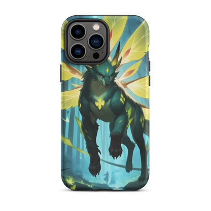 Coque iPhone® Jaguar Papillonnant - iPhone 13 Pro Max - Double Couche Rigide - SoulCase