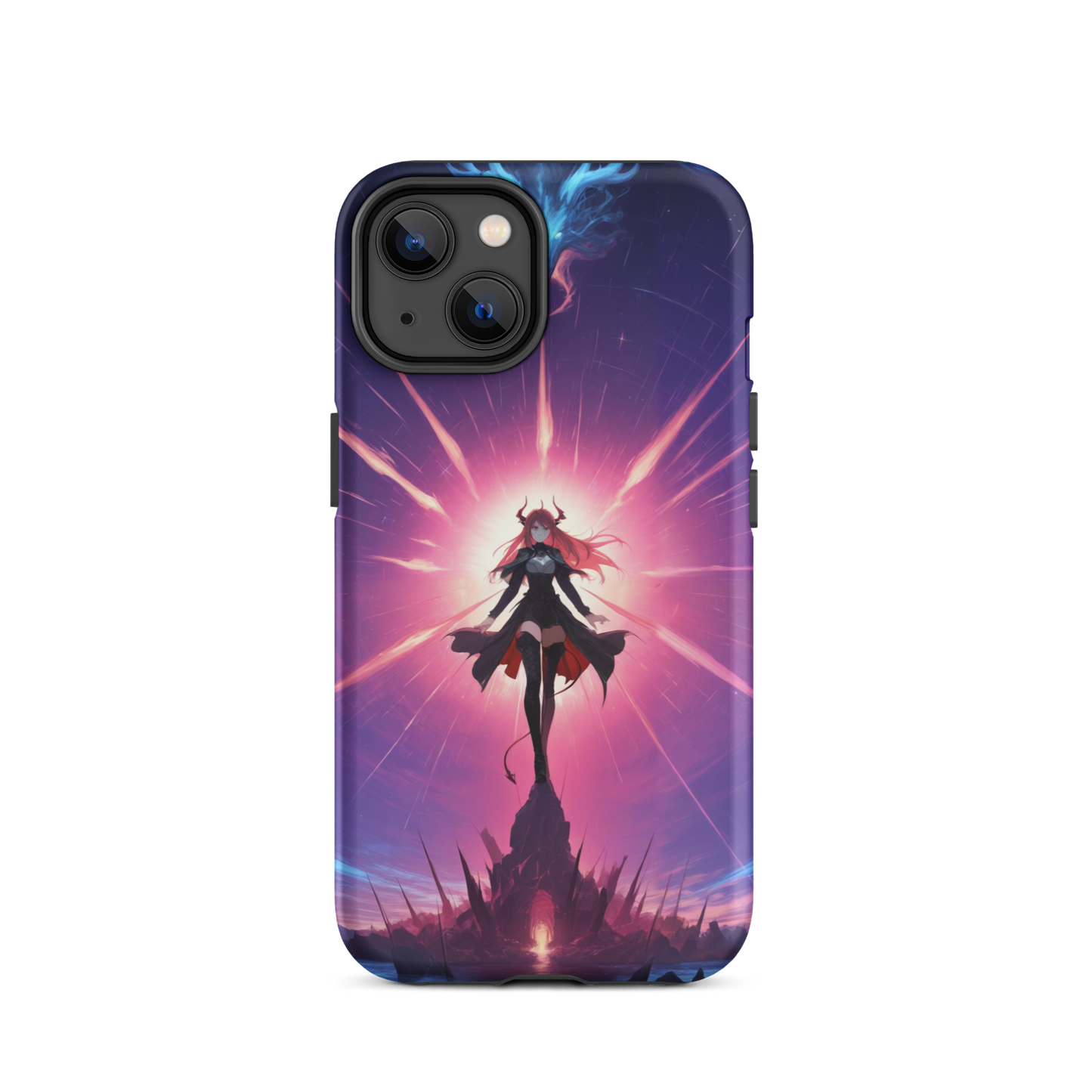 Coque iPhone® princesse ténébreuse - iPhone 14 - Double Couche Rigide - SoulCase