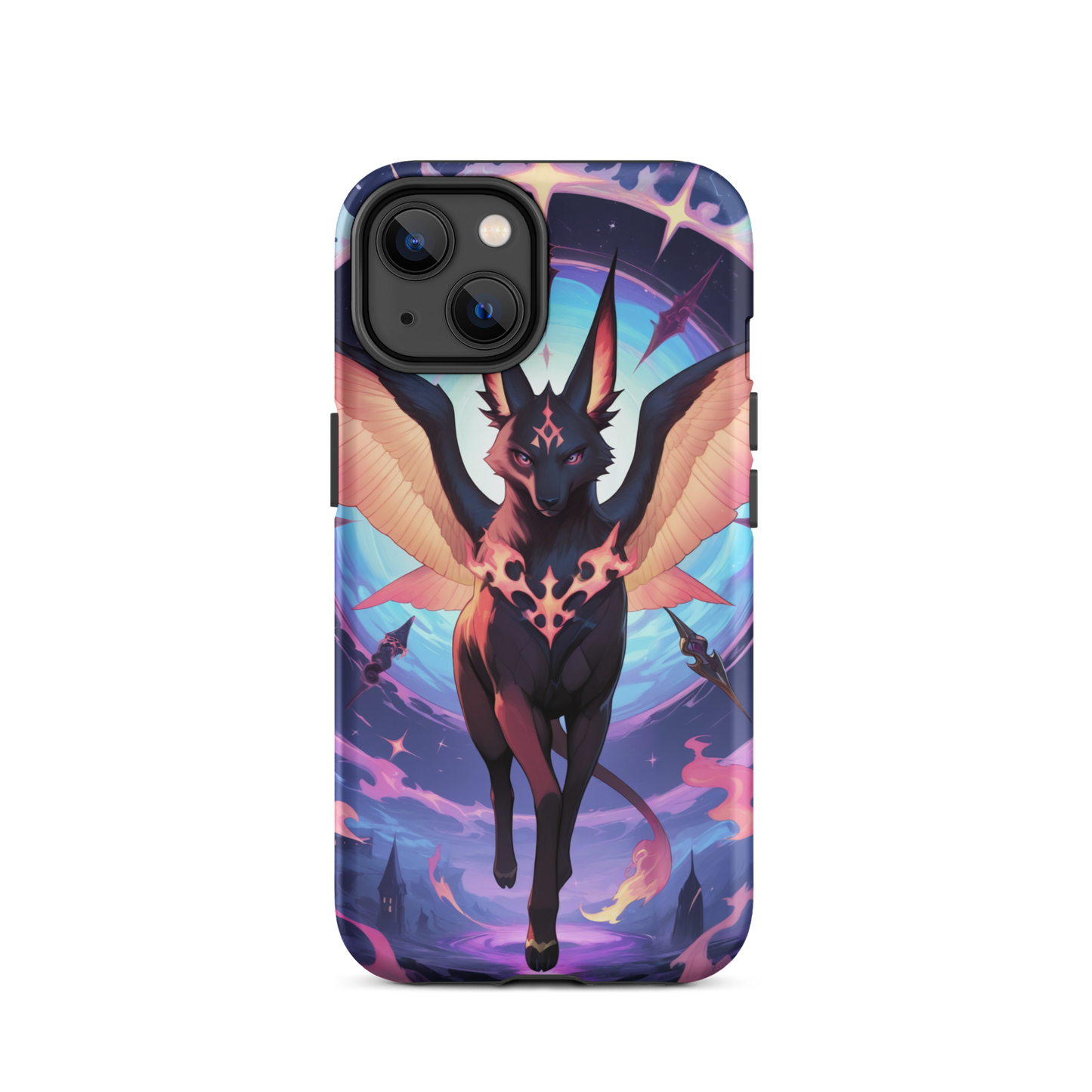 Coque iPhone® chien ailé - iPhone 14 - Double Couche Rigide - SoulCase