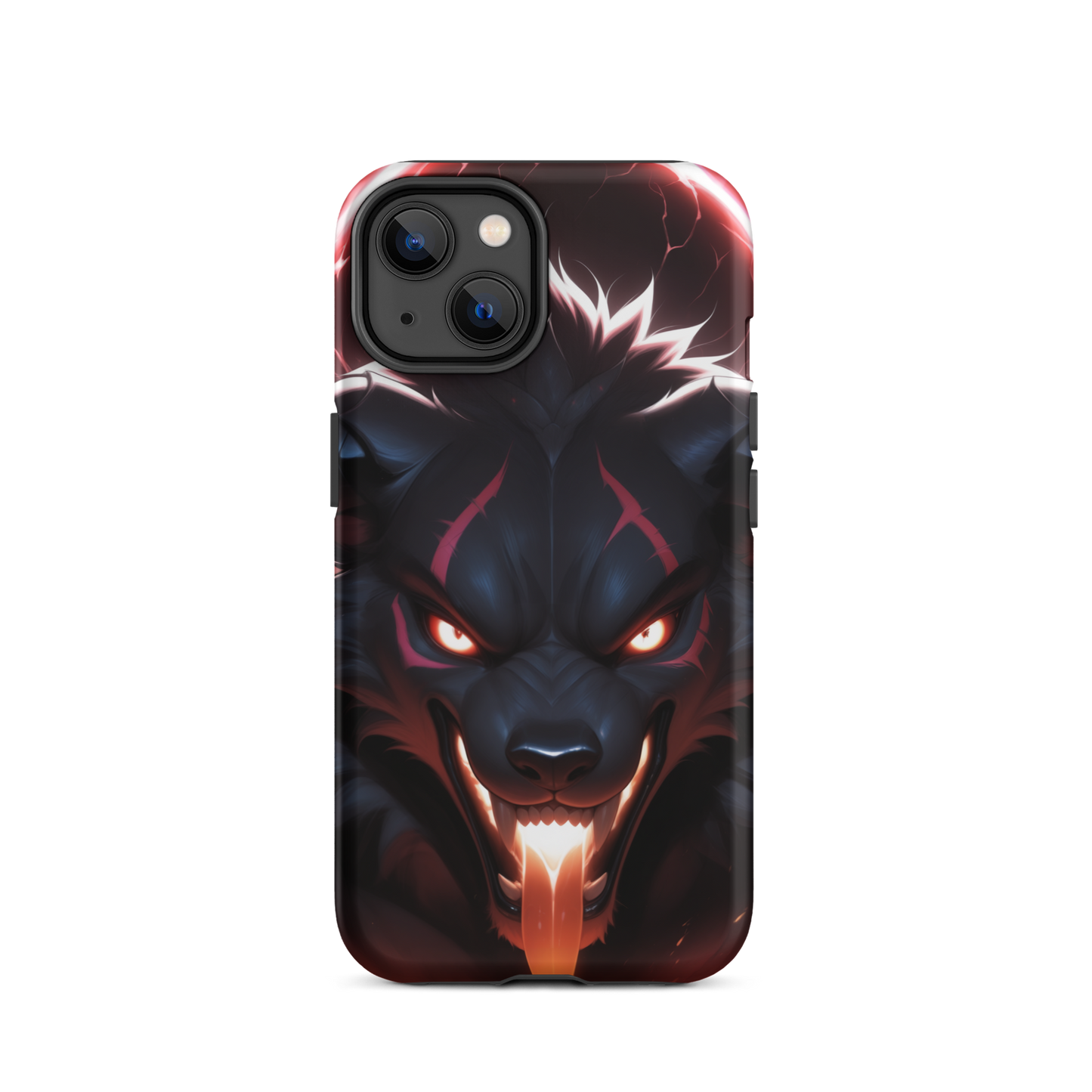 Coque iPhone® cerbère enragé - iPhone 14 - Double Couche Rigide - SoulCase