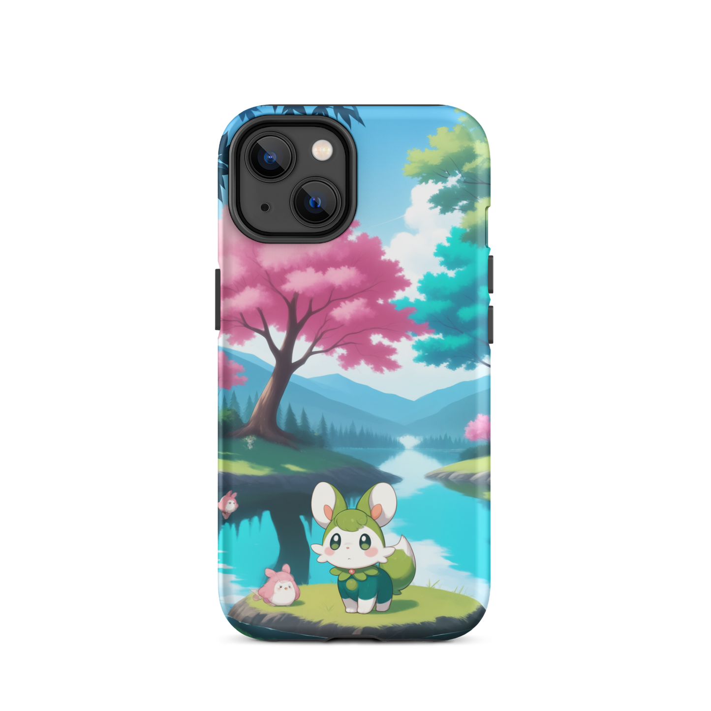 Coque d’iPhone® Adorable Tranquillité - iPhone 14 - Double Couche Rigide - SoulCase