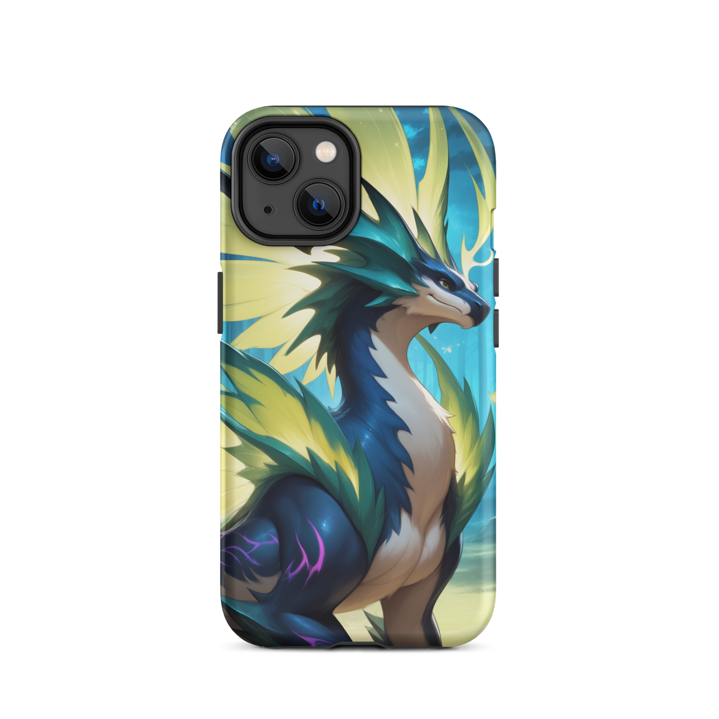 Coque iPhone® Dragon Sylvestre - iPhone 14 - Double Couche Rigide - SoulCase