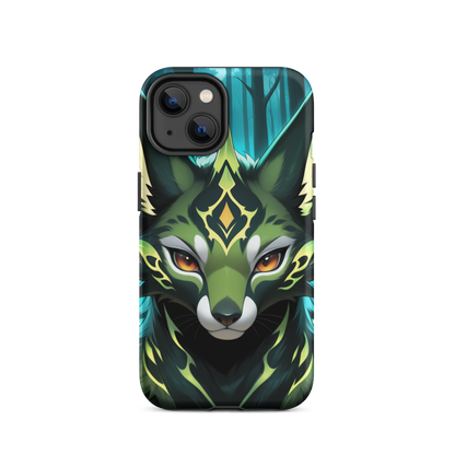 Coque iPhone® Félin Magique - iPhone 14 - Double Couche Rigide - SoulCase