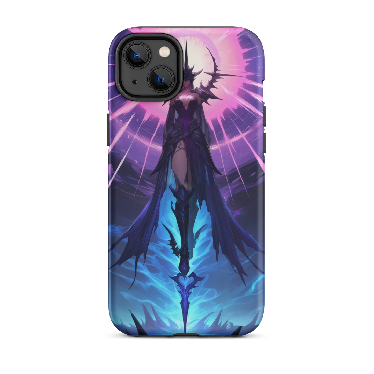 Coque iPhone® seigneur ténébreux - iPhone 14 Plus - Double Couche Rigide - SoulCase