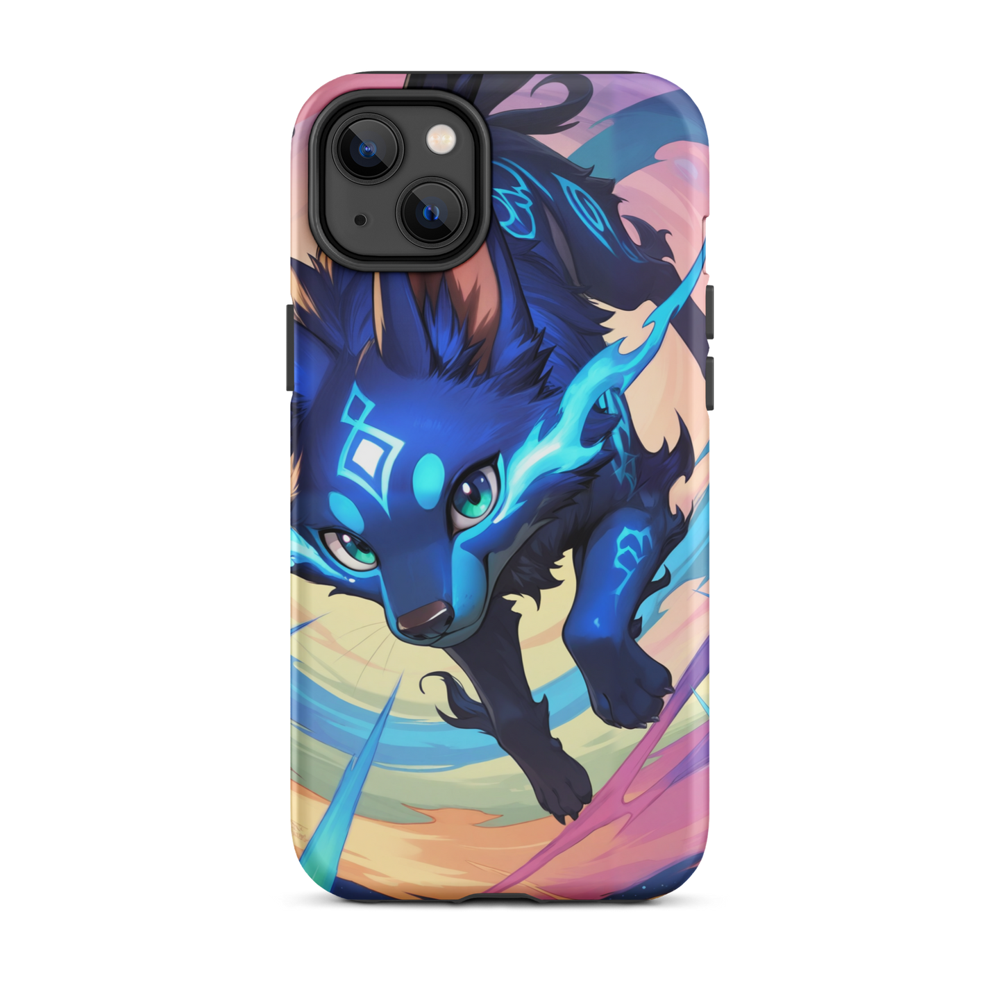 Coque iPhone® renard mignon - iPhone 14 Plus - Double Couche Rigide - SoulCase