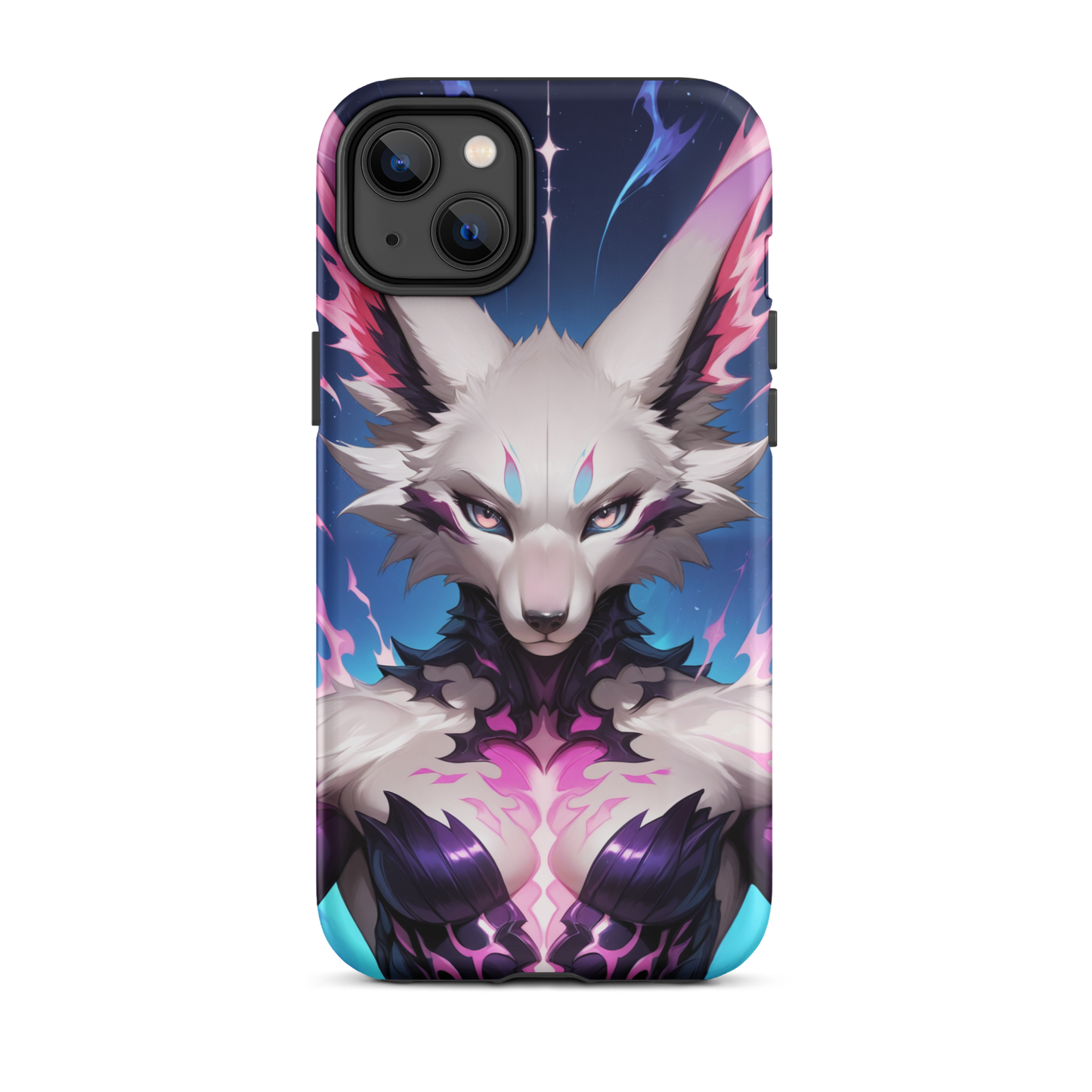 Coque iPhone® femme renarde - iPhone 14 Plus - Double Couche Rigide - SoulCase