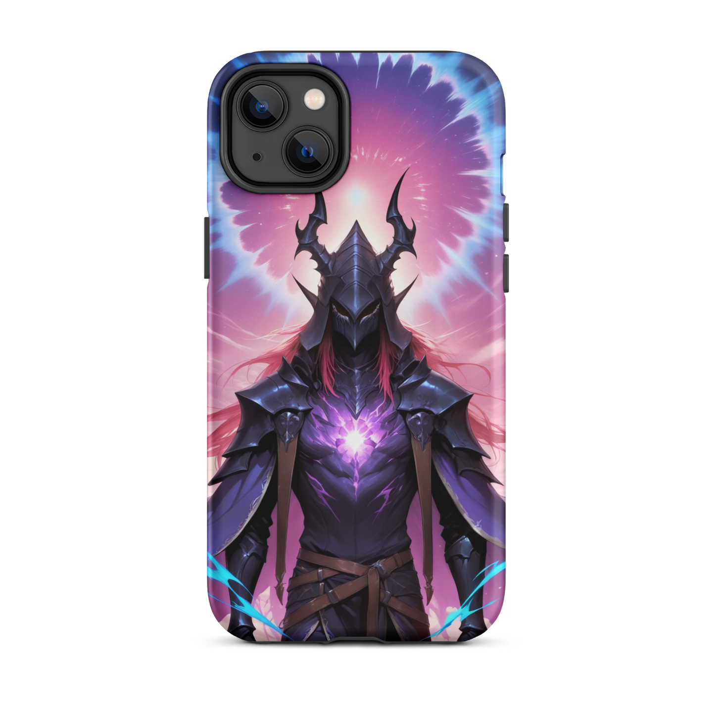 Coque iPhone® samouraï ténébreux - iPhone 14 Plus - Double Couche Rigide - SoulCase