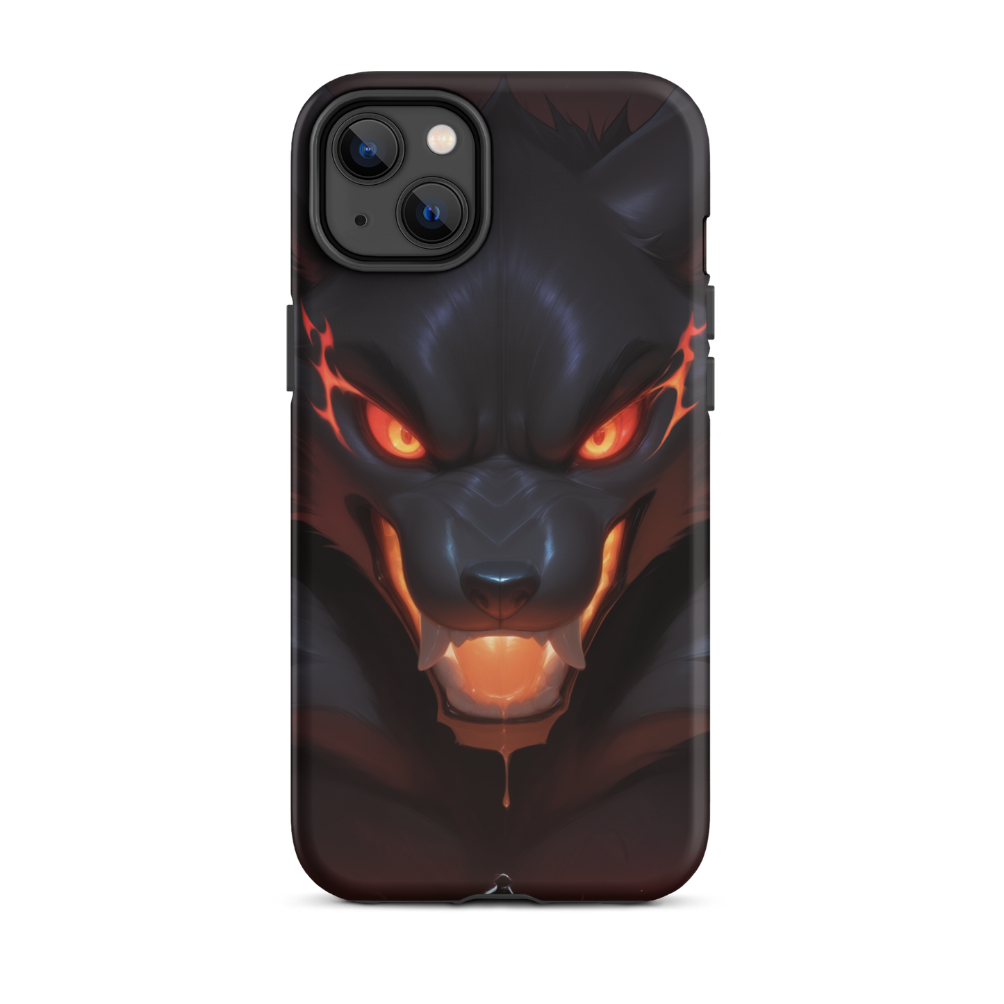 Coque iPhone® cerbère de feu - iPhone 14 Plus - Double Couche Rigide - SoulCase